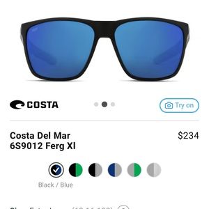 Ferg xl costa glasses never used